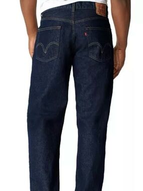 Levi's Dark Indigo Jeans with Yellow Stitching